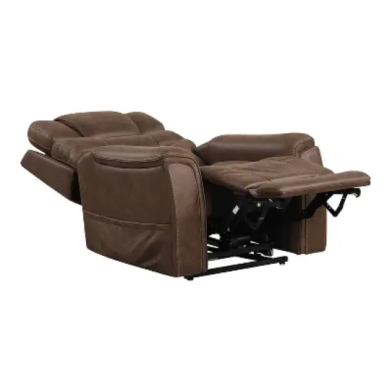 HOMES: Inside + Out Leafstorm Powered Lift Chair Recliner with Adjustable Headrest Walnut image {6}