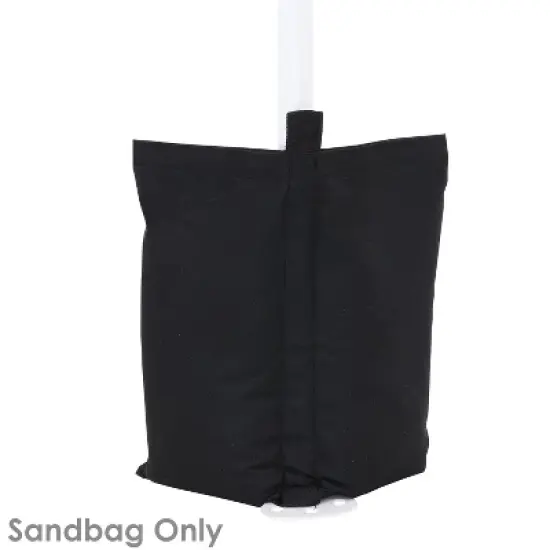 Sunnydaze Polyester Sandbag Canopy Weights - Black - Set of 4 image {6}