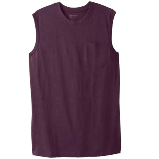 Boulder Creek by KingSize Men's Big & Tall  Heavyweight Pocket Muscle Tee Shirt image {9}