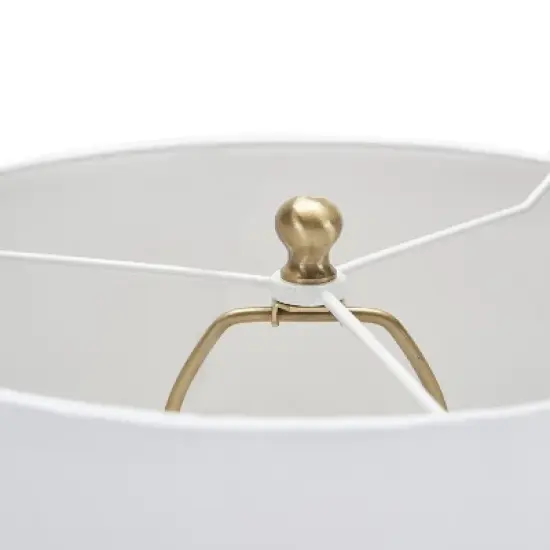 22" Modern Light Grey Cement Table Lamp - Nourison image {3}