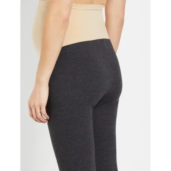 Essential Stretch Secret Fit Belly Heathered Maternity Leggings | Motherhood Maternity image {4}