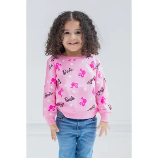 Barbie Girls French Terry Sweatshirt Toddler image {1}