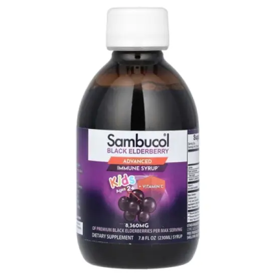 Sambucol Black Elderberry Syrup for Kids - Kids Elderberry Syrup, Added Vitamin C, Black Elderberry Syrup for Kids, Sambucus Elderberry Kids Syrup For image {2}