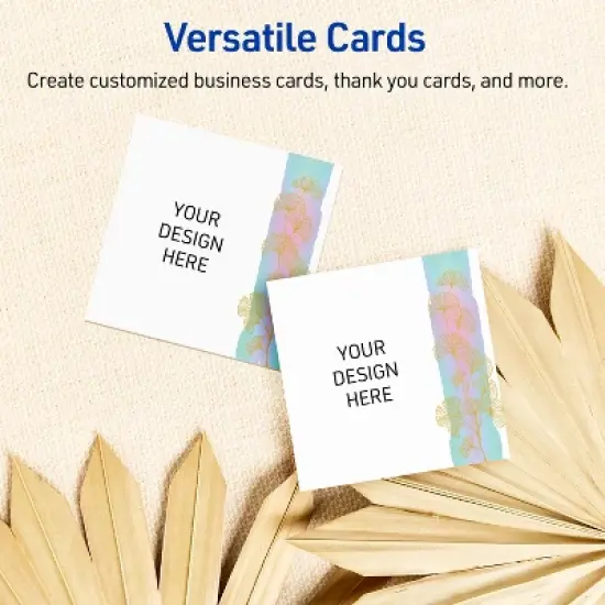 Avery Square Business Cards, Floral Design, 2" x 2", 120 Total image {5}