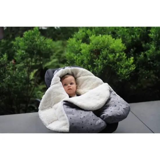 7AM Enfant Nido Cloud Blanket Wrap - Heather Gray - Small image {5}