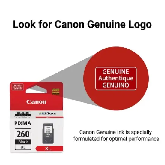 Canon PG-260XL Ink Cartridge - Black: High Yield Printer Accessory image {3}