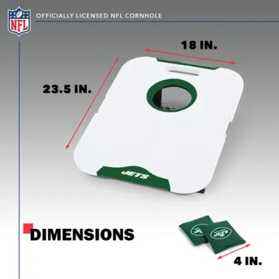 NFL New York Jets All-Weather Travel Cornhole Set image {4}