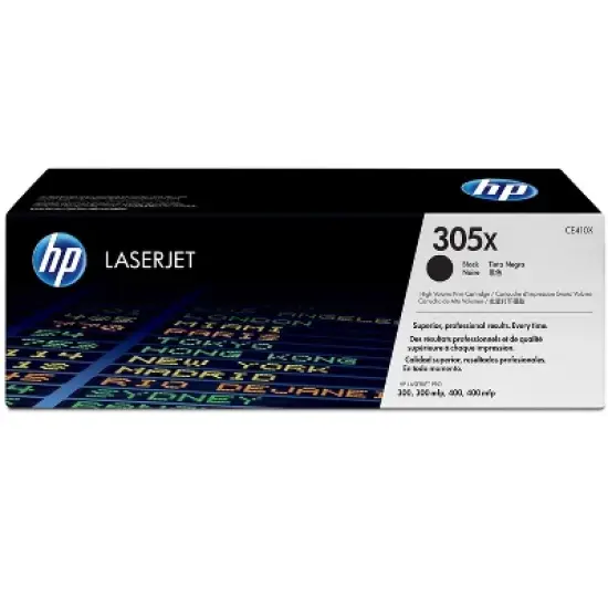 HP 305X High Yield Black Original LaserJet Toner Cartridge, ~4,000 pages, CE410X image {7}