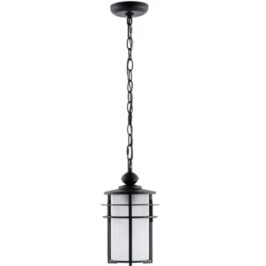 Adisyn 7" Outdoor Pendant - PLT4026 - Black - Safavieh image {4}
