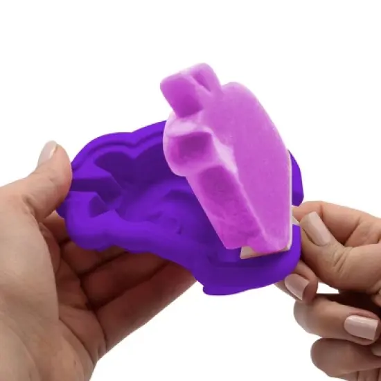 Tovolo Set of 4 Plastic Pop Molds Unicorn Ice Cube Trays White: Dishwasher-Safe, 3 Volume Capacity image {2}