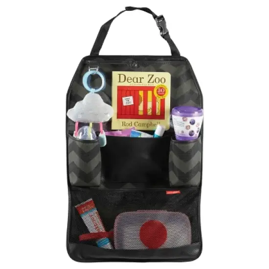 Skip Hop Style Driven Back Seat Car Organizer - Tonal Chevron image {3}