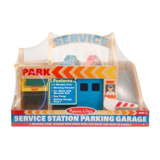 Melissa & Doug Service Station Parking Garage image {3}