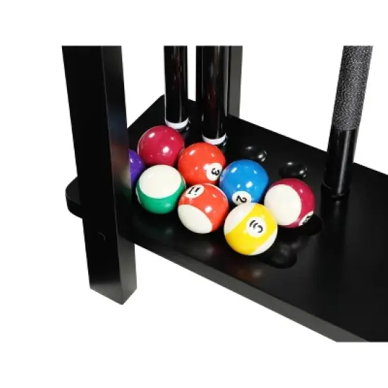 Hathaway Classic Floor Billiard Pool Cue Rack - Black image {4}