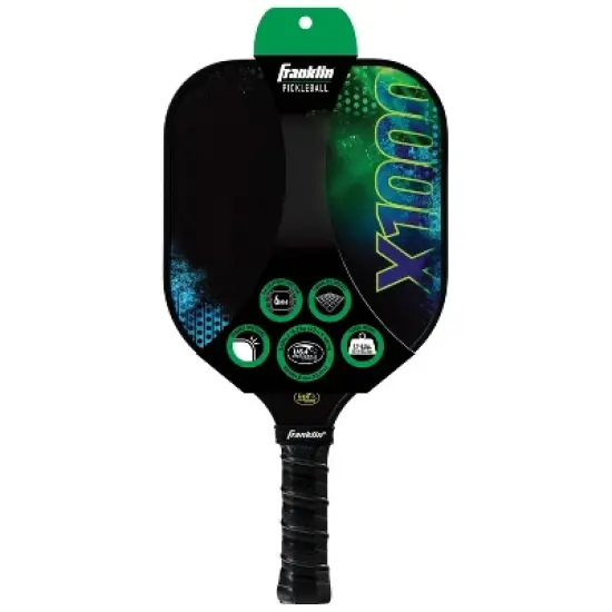 Franklin Sports X-1000 Pickleball Racket - Black/Blue image {3}