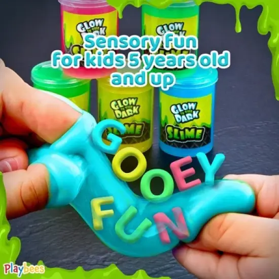 Playbees Glow in The Dark Slime - 6pk image {6}