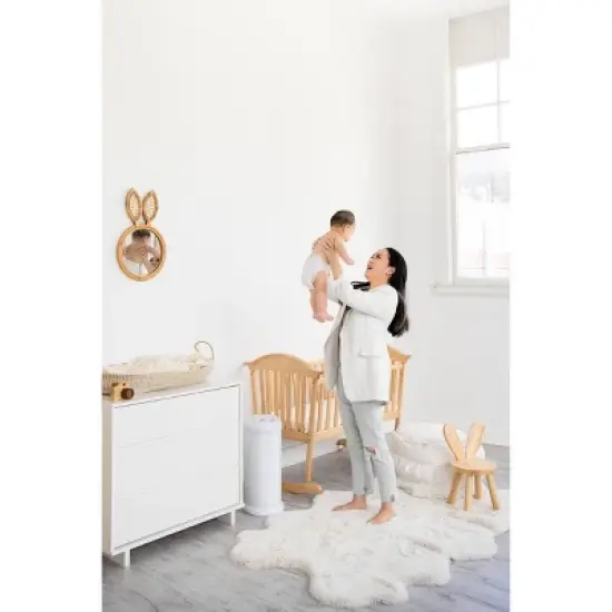 Ubbi Steel Diaper Pail - White image {3}