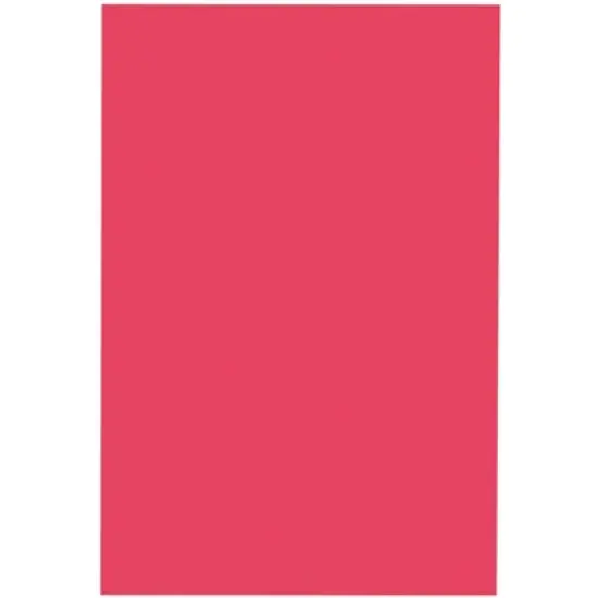 School Smart Folding Bristol Board, 12 x 18 Inches, Red, Pack of 100 image {6}