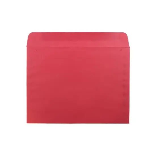 JAM Paper 9 x 12 Booklet Catalog Colored Envelopes Red Recycled 17253D image {1}