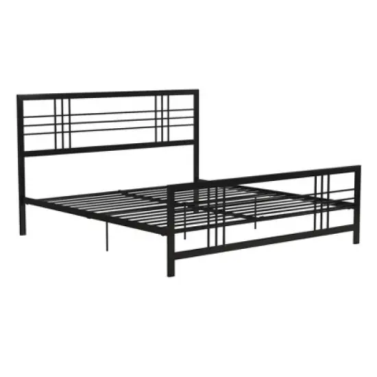 King Bellatrix Industrial Modern Metal Bed - Room & Joy image {3}