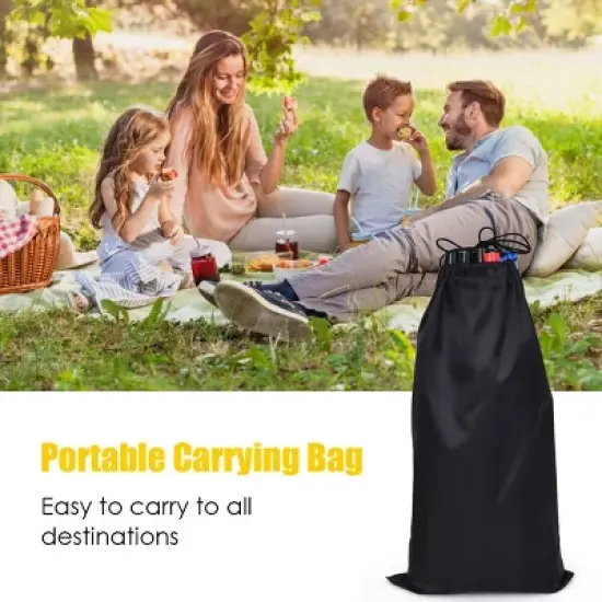 Costway Ladder Ball Toss Game Set Indoor Outdoor W/6 Bolas Score Tracker Carrying Bag image {5}