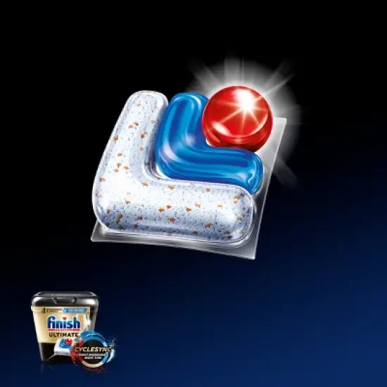 Finish Ultimate Dishwasher Detergent Tabs with CycleSync Technology image {2}