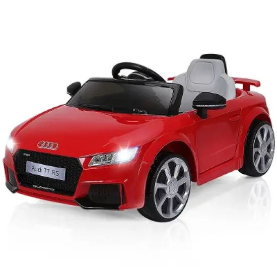Costway 12V Audi TT RS Electric Kids Ride On Car Licensed Remote Control MP3 image {9}