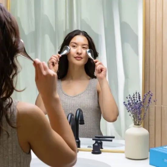 Ice Globes for Face Sculpting, De-Puffing & Redness Relief, Cryo-Ice Massage Sticks, Facial Globes for Cooling & Skin Recovery, Havasu Nutrition, 2ct image {3}