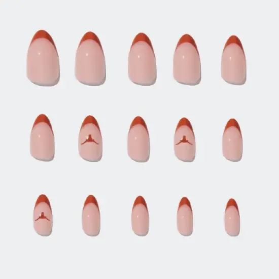 Glamnetic x Fanatics Texas Longhorns Press-On Nails - 30ct - Ulta Beauty image {4}