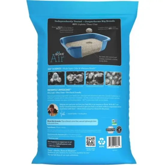 Boxiecat Unscented Odor Control Clumping Plant-Based Cat Litter image {1}