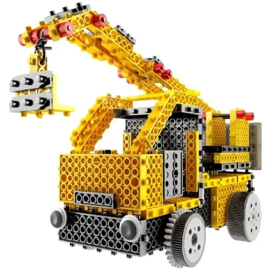Link Ready! Set! Play!127 Piece Motorized Construction Truck Building Kit, STEM Toys Building Sets For Kids image {1}