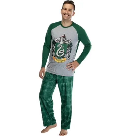 Harry Potter Men's Raglan Shirt And Plaid Pants Pajama Set image {4}