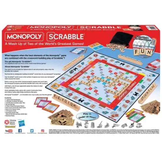 Monopoly Scrabble Board Game image {2}