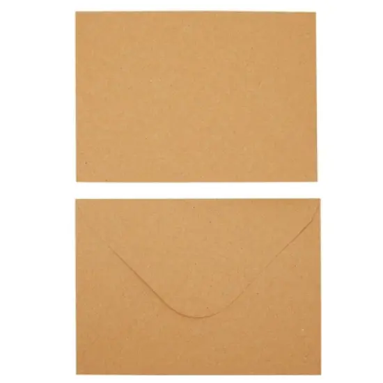 Paper Junkie Kraft Paper Invitation Envelopes 4x6 for Special Occasions like Weddings A6 V-Flap Brown Envelopes (50 Pack) image {5}