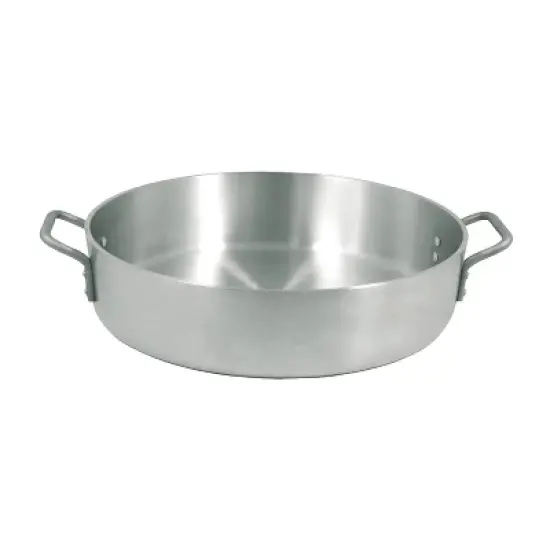 Winco AXHB-24, 24-Quart 18" x 5-5/8" Professional Extra-Heavy Super Aluminum Brazier Pan image {2}
