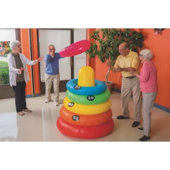Swimline Giant Inflatable Ring Toss 46-3/4inx54in image {2}