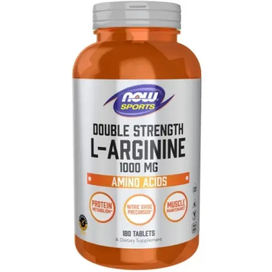 Double Strength L-Arginine 1000 mg by Now Foods  -  180 Tablet image {2}