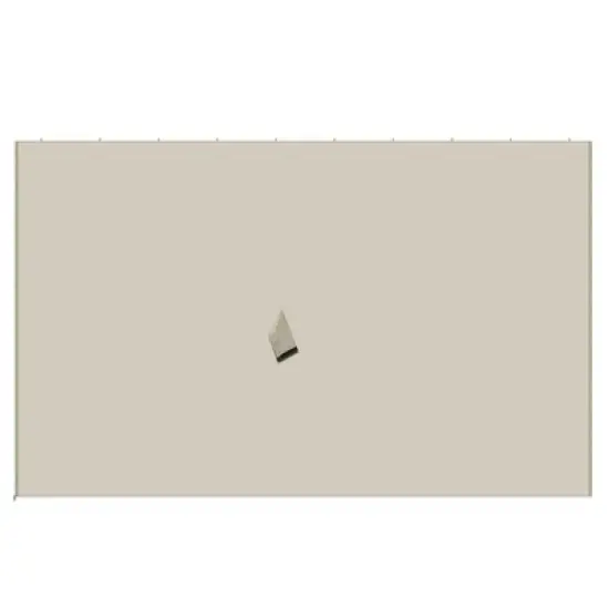 Resenkos Gazebo Pergola Privacy Panels,9.84' x 11.8' Gazebo Sidewall Set with Hooks/C-Rings, Beige image {3}