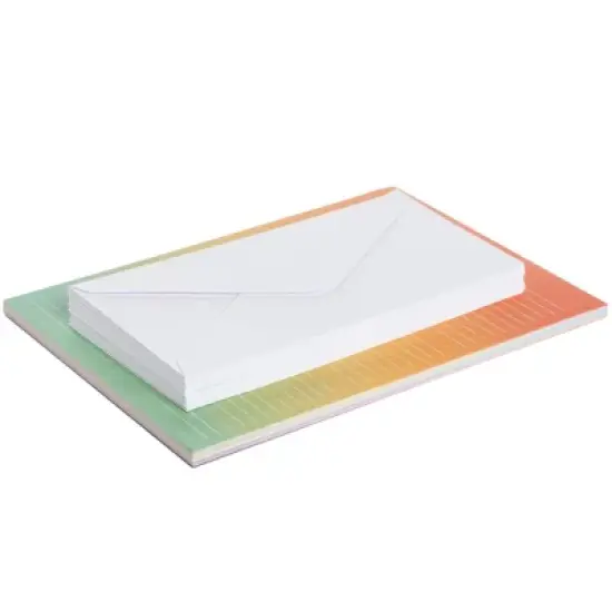 Paper Junkie 90 Piece Watercolor Stationery Paper and Envelopes Set for Letter Writing, Letter-Size, 60 Paper Sheets, 30 Envelopes image {7}