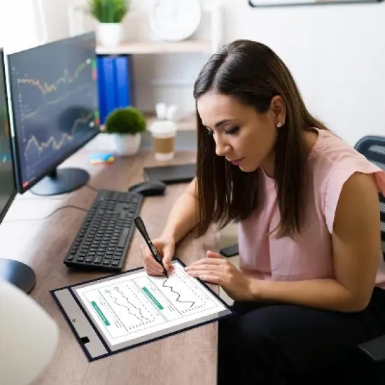 SCRIBBLEDO Black Dry Erase Pocket Sleeves Value Pack of 50 image {4}