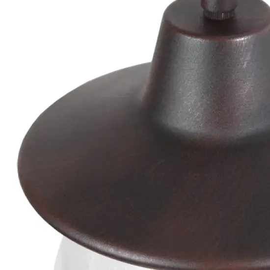 Globe Glass/Metal Outdoor Pendant Lamp Rusty - LNC image {5}