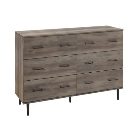 Higgins Modern Horizontal 6 Drawer Dresser - Saracina Home image {16}