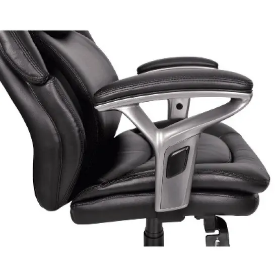 AIR Health & Wellness Managers Chair Black Leather - Serta image {8}