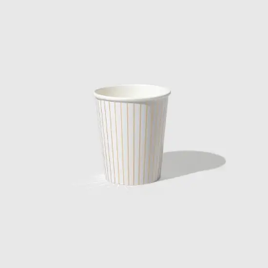 White Pinstripe Cups (10 per pack) image {5}