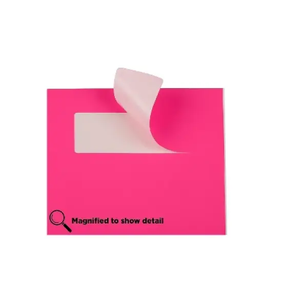 JAM Paper Address Labels 1 1/3" x 4" Neon Pink 14 Labels/Sheet 9 Sheets/Pack (359329612) image {3}