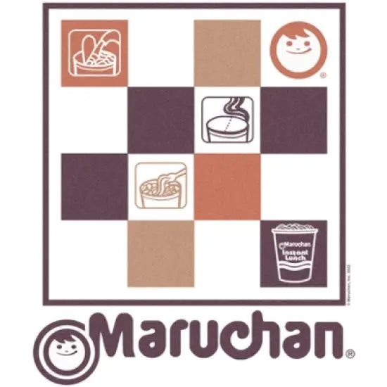 Women's Maruchan Checkered Logo T-Shirt image {1}