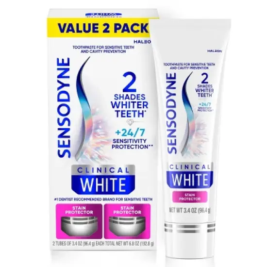 Sensodyne Clinical White Stain Protector Toothpaste - 3.4oz image {8}