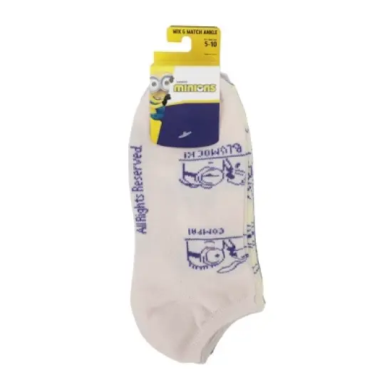 Despicable Me Minions Coffee Break Women's 5-Pair Ankle Socks image {6}