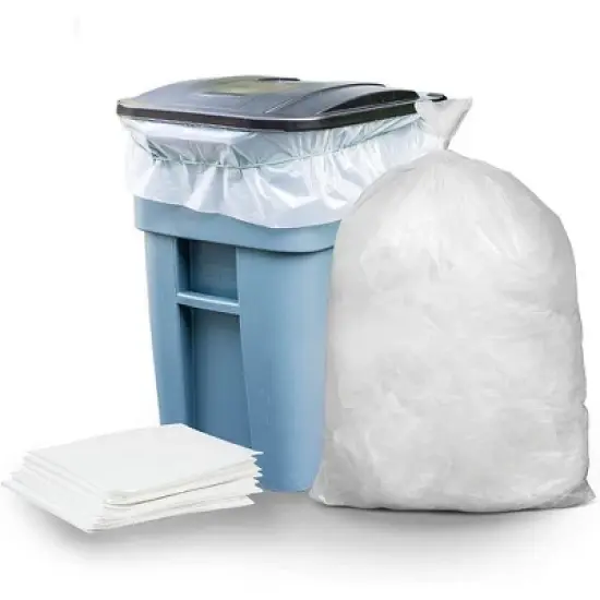 Plasticplace 95-96 Gallon Trash Bag, Clear (50 Count) image {3}