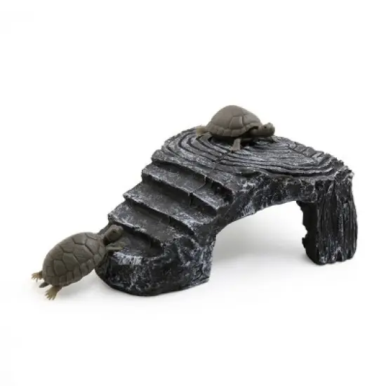 Unique Bargains Aquarium Landscape Resin Ladder Design Turtle Climb Stone Habitat Decoration image {4}
