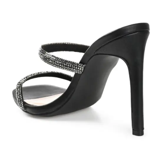 Journee Collection Womens Reena Tru Comfort Foam Open Toe High Stiletto Pumps image {6}